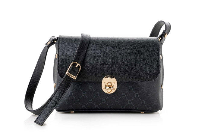 Lucky Bees Bolso Bandolera Negro y Azul, 1278 Lucky Bees Bolso Bandolera Negro y Azul, 1278